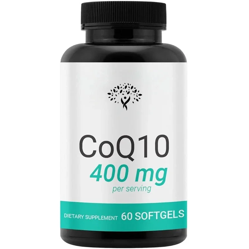 Coq10 400mg Capsules - High Quality Coenzyme Q10- Co Q-10 200mg Soft Capsules/400mg -60 Capsules Per Serving