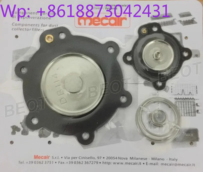(1 unidad) Diafragma de caucho fluorado VITON Mecair Magar DB112 DB114 DB116 DB120