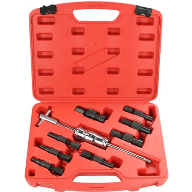 9pc Blind Hole Kit Slide Hammer Pilot Internal Bearing Puller Bearing Extractor Removal Kit