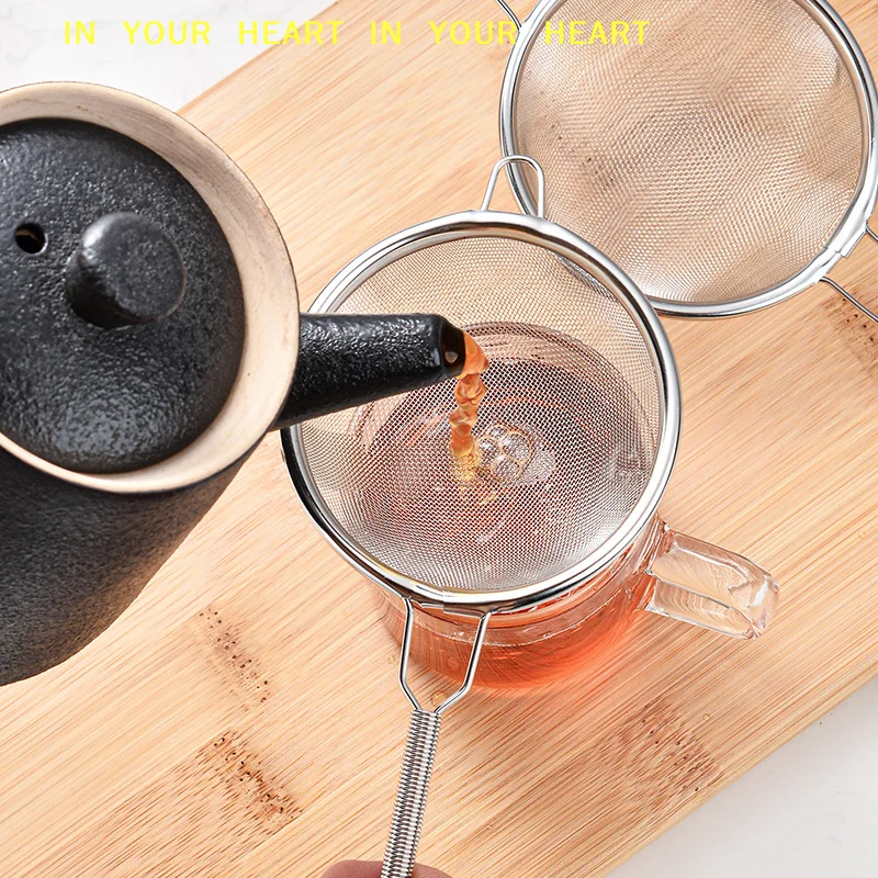 Food Colander Flour Sieve Coffee Matcha Powder Filter Kitche