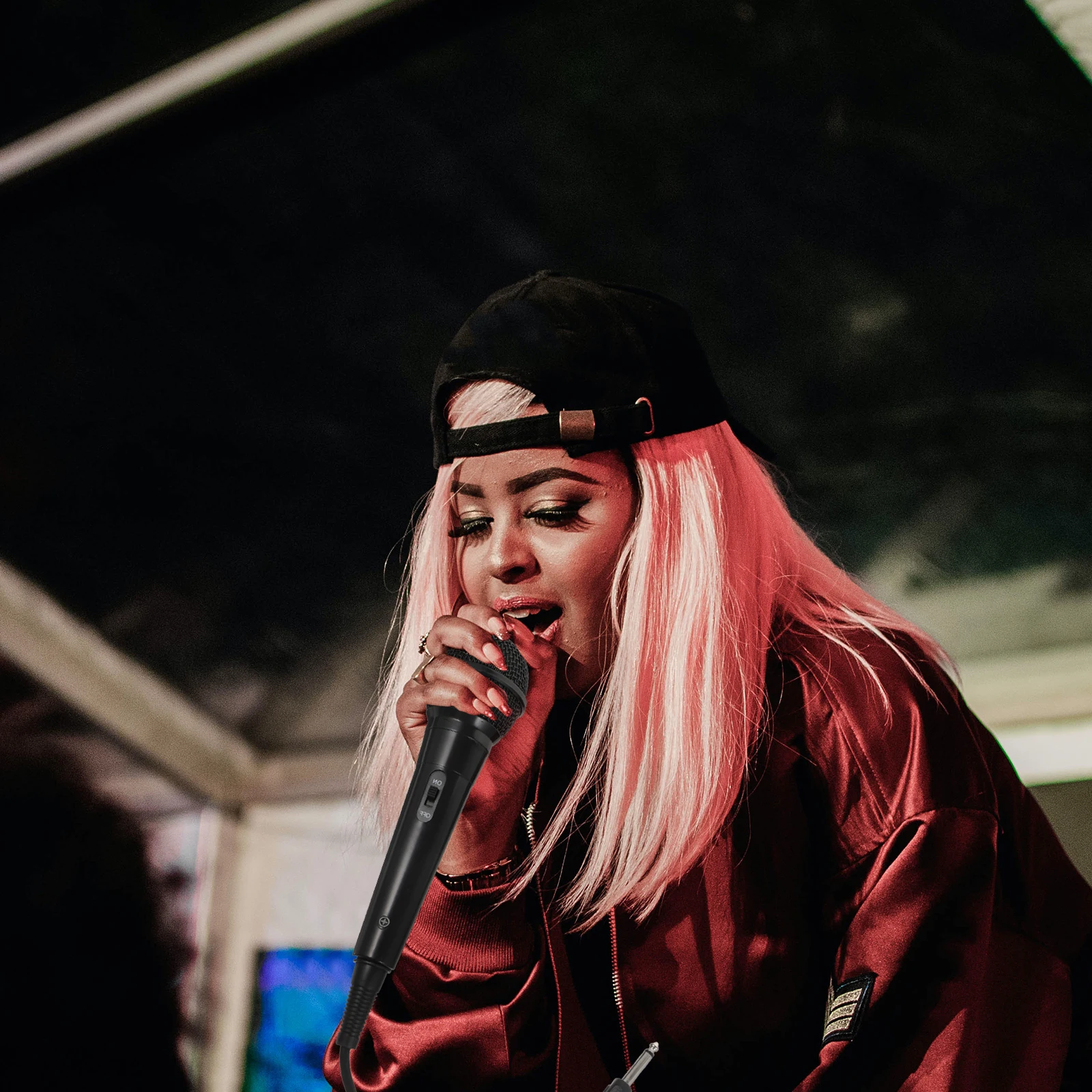 

Wired Microphone 65mm Black Composite Lightweight Durable PC Recording Video Conference Voice Chat Online Karaoke Computer