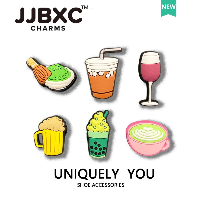 

Jjbxc CHARM Shoe Accessories Summer Dessert Ice Cream Green Tea DIY Fashion Shoes Decorations Suitable for cross Shoes
