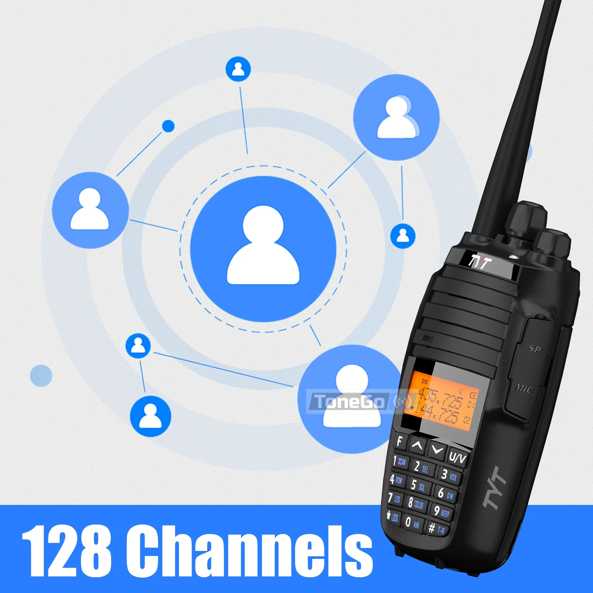 TYT TH-UV8000D Walkie Talkie Type-C Charger VHF UHF Dual Band FM TH UV8000D Cross Band Repeater Long Range Two Way Radio Upgrade