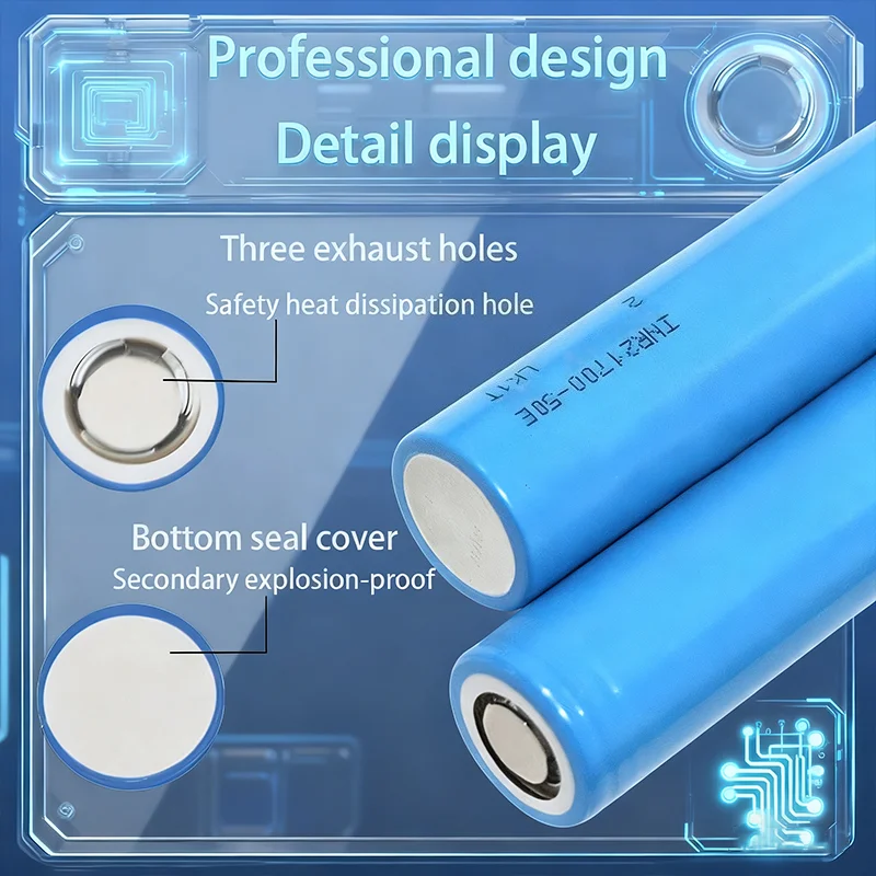 Victpower 10PCS 3.7V 21700  5000mAh High Magnification Rechargeable Lithium Battery Pack Cylindrical Ion Batteries for Toys