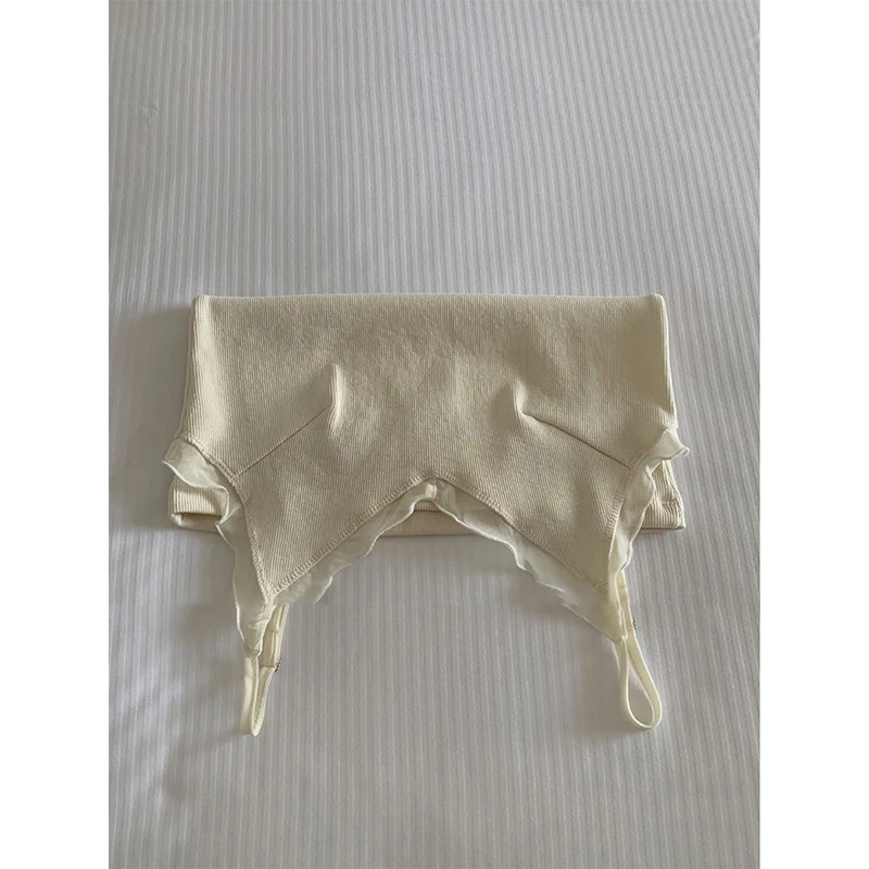 Sweet Sle Dongdaemun-cárdigan de primavera para mujer, chaleco informal de punto con escote en V y tirantes de madera, diseño informal