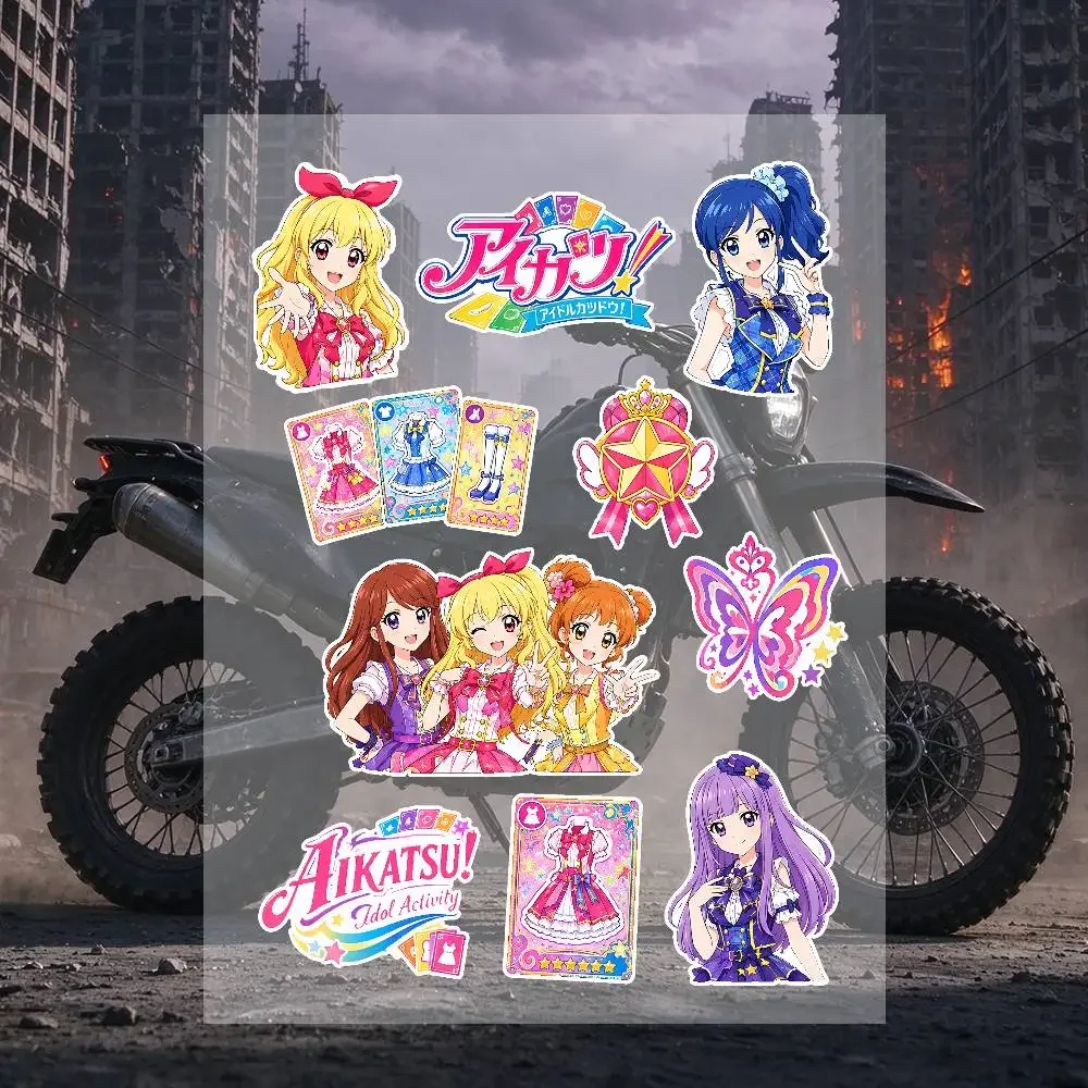 A-Aikatsu Stickers Moto Sticker Auto Body Bumper Windows Motorcycle Laptop Walls Vinyl Decal Car Tuning Accessories