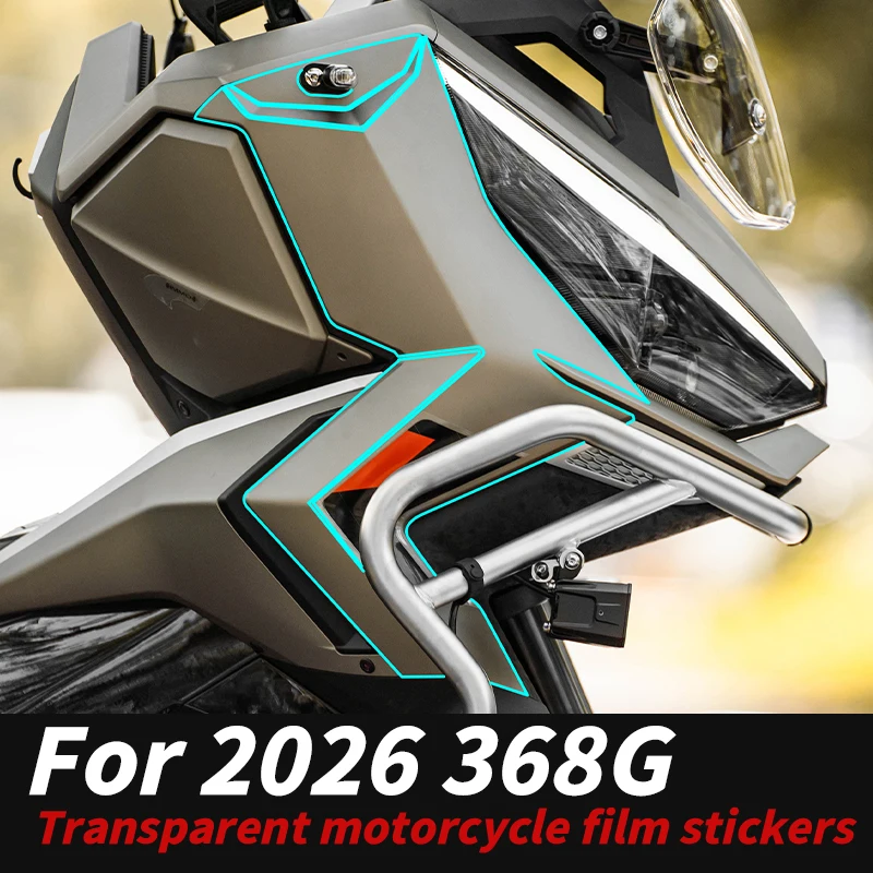 

For ZONTES 368G 2026 Model Clear Bra Tank Film Windshield 3M Adhesive Weatherproof Anti-Scratch Kits