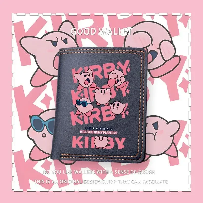 Kirby Cute Wallets for Women Small Hasp Girl Credit Card Holder for PU Leather Coin Purse Female Wallet Short Purses for Women