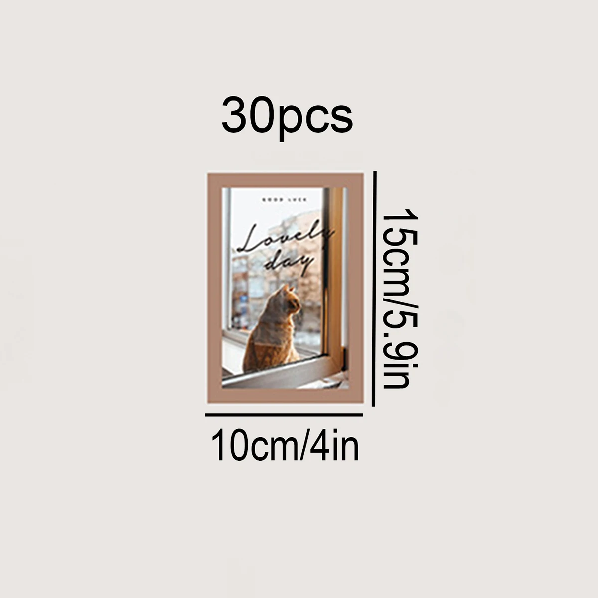 30 Personalized Daily Scenery Postcards Per Pack, Suitable for DIY Decoration of School Classrooms, Bedrooms, Living Room Walls