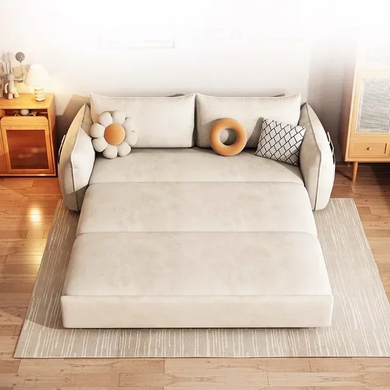 

Nordic Luxury Lazy Living Room Sofa Storage Relaxing Folding Sofa Bed Modern Muebles Para El Hogar Furniture For Bedroom