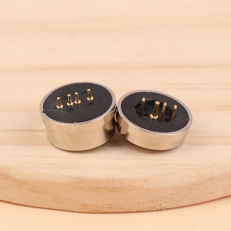 4Pin Male Female 360 ° Blind Suction Waterproof Magnetic Pogo Pin Connector Spring Loaded DC Signal Transmission Charging