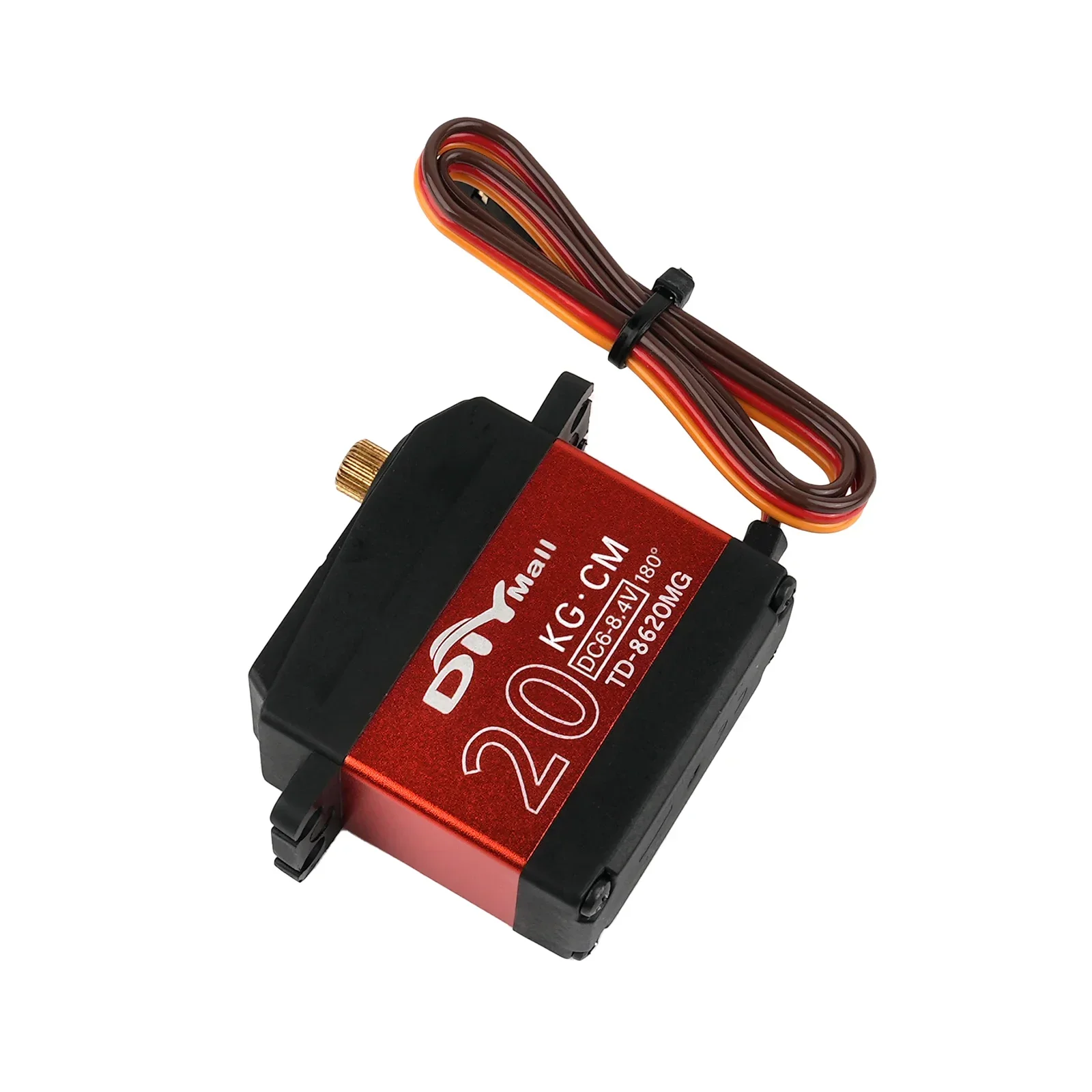 20kg.cm Digital Padrão RC Servo DC6-8.4V Metal Gear Alto Torque 180/270/360 °   Servo motor RC para aeronaves de carros robôs 1/8 1/10