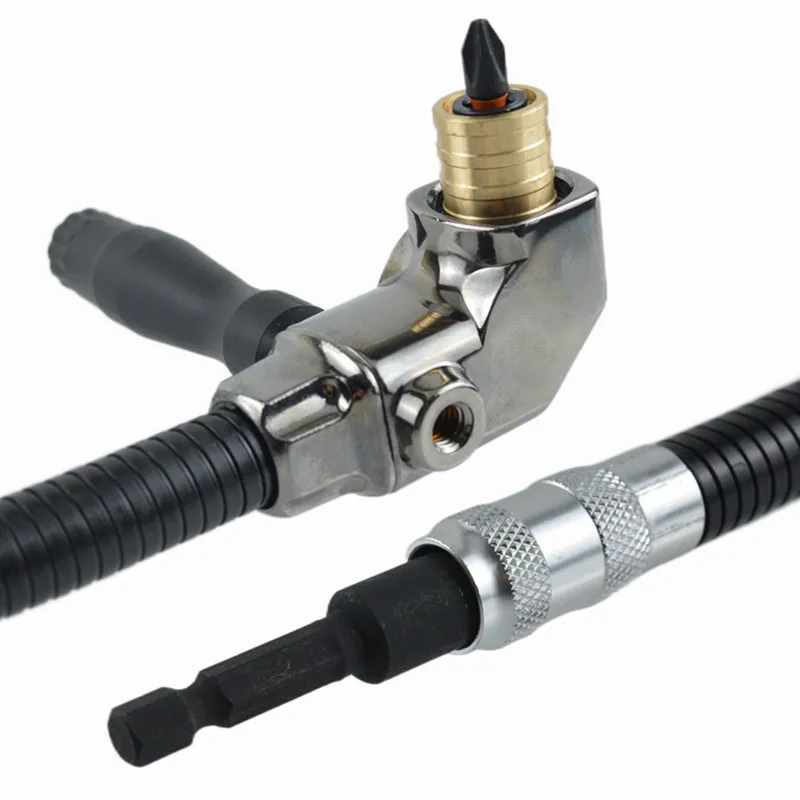 

90 Degree Angle Electric Corner Turner Electric Screwdriver Hardware Tool Accessories Elbow Universal Flexible Shaft