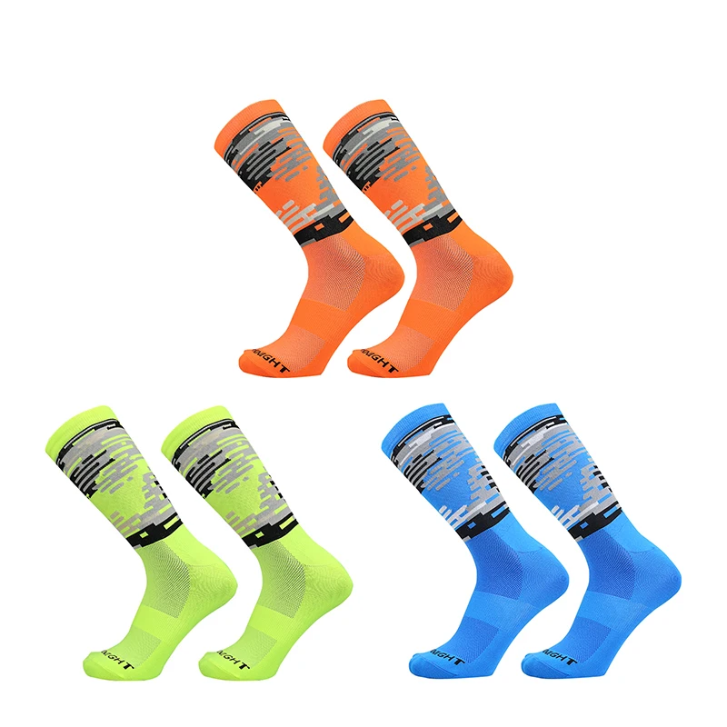 

Autumn And Winter Compressed Camouflage Cycling Socks Sports Outdoor Climbing Running Bike Socks calcetines ciclismo hombre