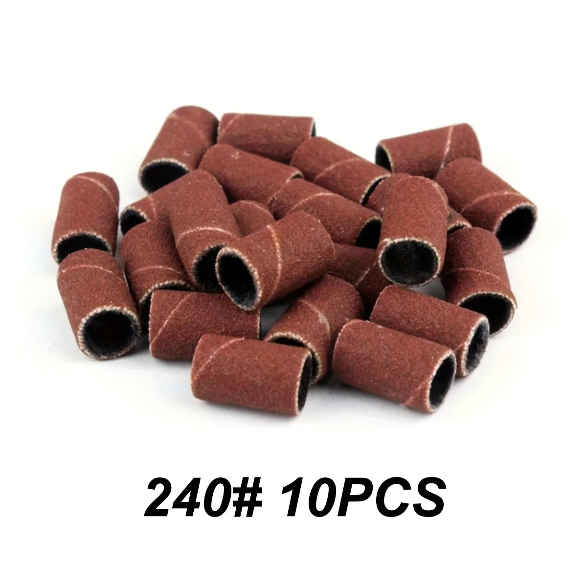 100/50/30/10 pièces bandes de capuchon de ponçage professionnel pour Machine de manucure électrique 240/180/120/80 grain perceuse à ongles limes de meulage