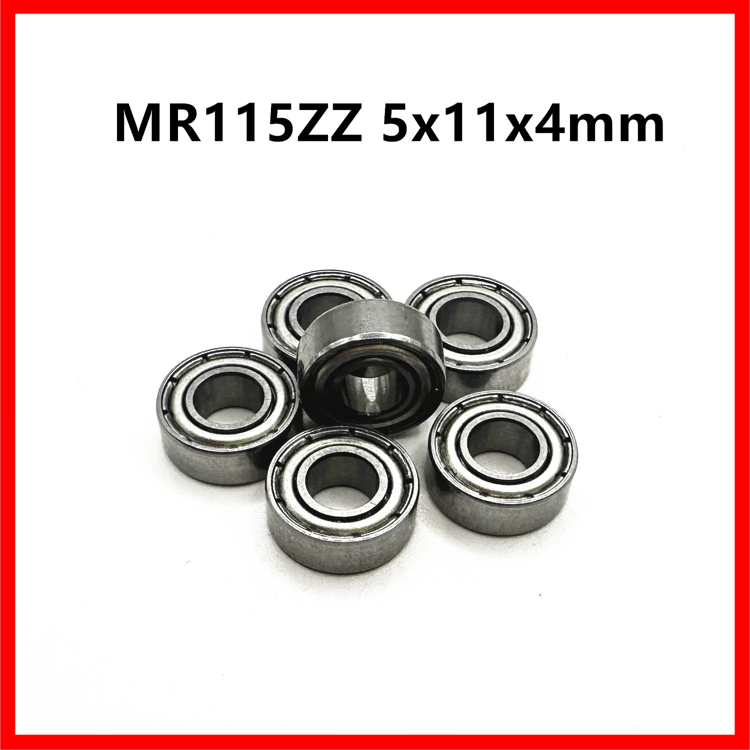 50Pcs MR115ZZ 5x11x4mm Deep Groove Ball Bearing Miniature Bearing High Quality MR115Z MR115