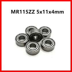 50Pcs MR115ZZ 5x11x4mm Deep Groove Ball Bearing Miniature Bearing High Quality MR115Z MR115
