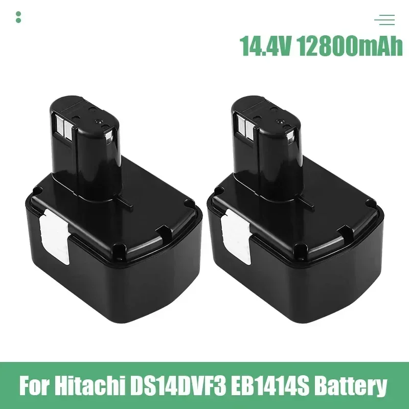 14.4V New Rechargeable Battery  Hitachi Drill Screwdriver Eb1414 Eb1420 Eb1426 Eb1820 12.8ah Rechargeable NiMH Battery Pack