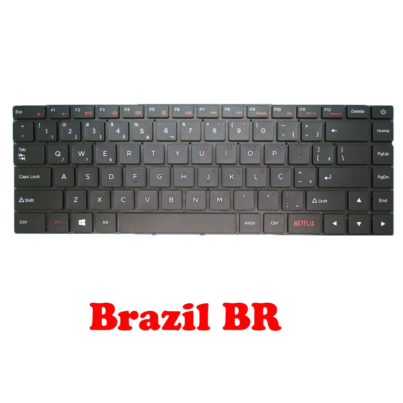 Laptop BR TR Layout Keyboard For Positivo C41 SCDY-315-1 YXT-91-66 SCDY-315 Master N1240 Brazil BR Turkey TR NO Frame New