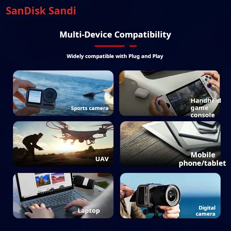 SanDisk 256GB TF (MicroSD Express) Memory Card,Read Speed880MB/s,Multi-Device Compatible, Memory Card for Switch 2 Game Consoles