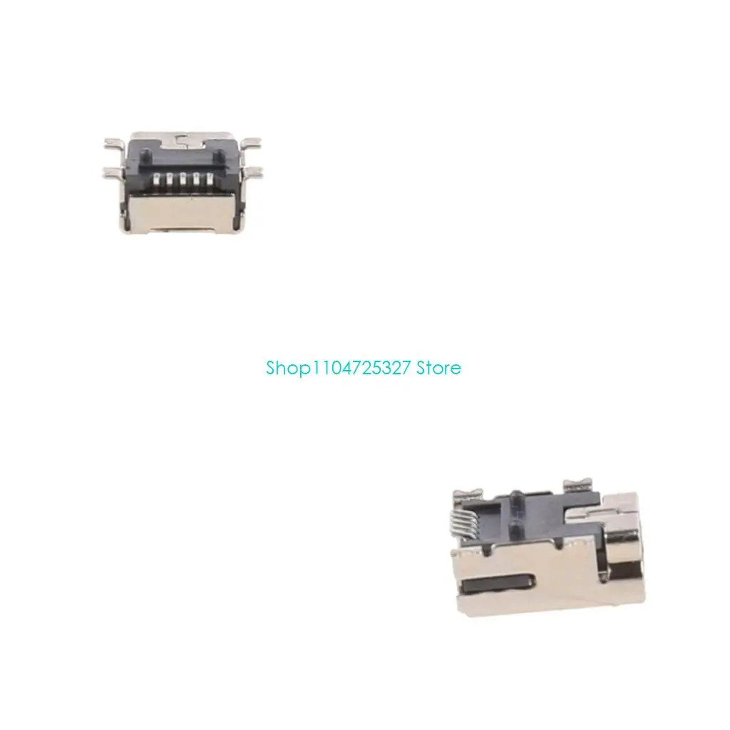 D8KF 10 Pcs Mini USB Type B 5 Pin Female Socket Connector For Mobile Phone Charging