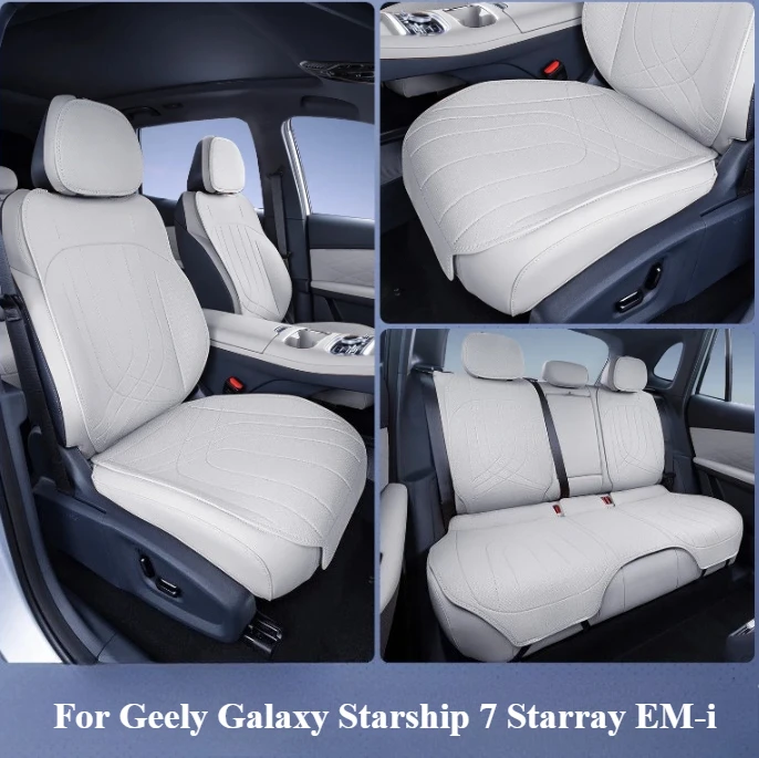 For Geely Galaxy Starship 7 Starray EM-i‌‌ Car Seat Cushions Breathable Front and Rear Row Seat Covers Full Car Seat Protector