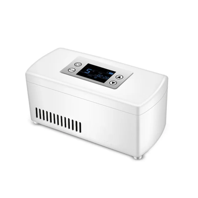 Mini Portable  Refrigerator Box Rechargeable Car Home Dual-use USB Pluggable Medicine Refrigerator Incubator