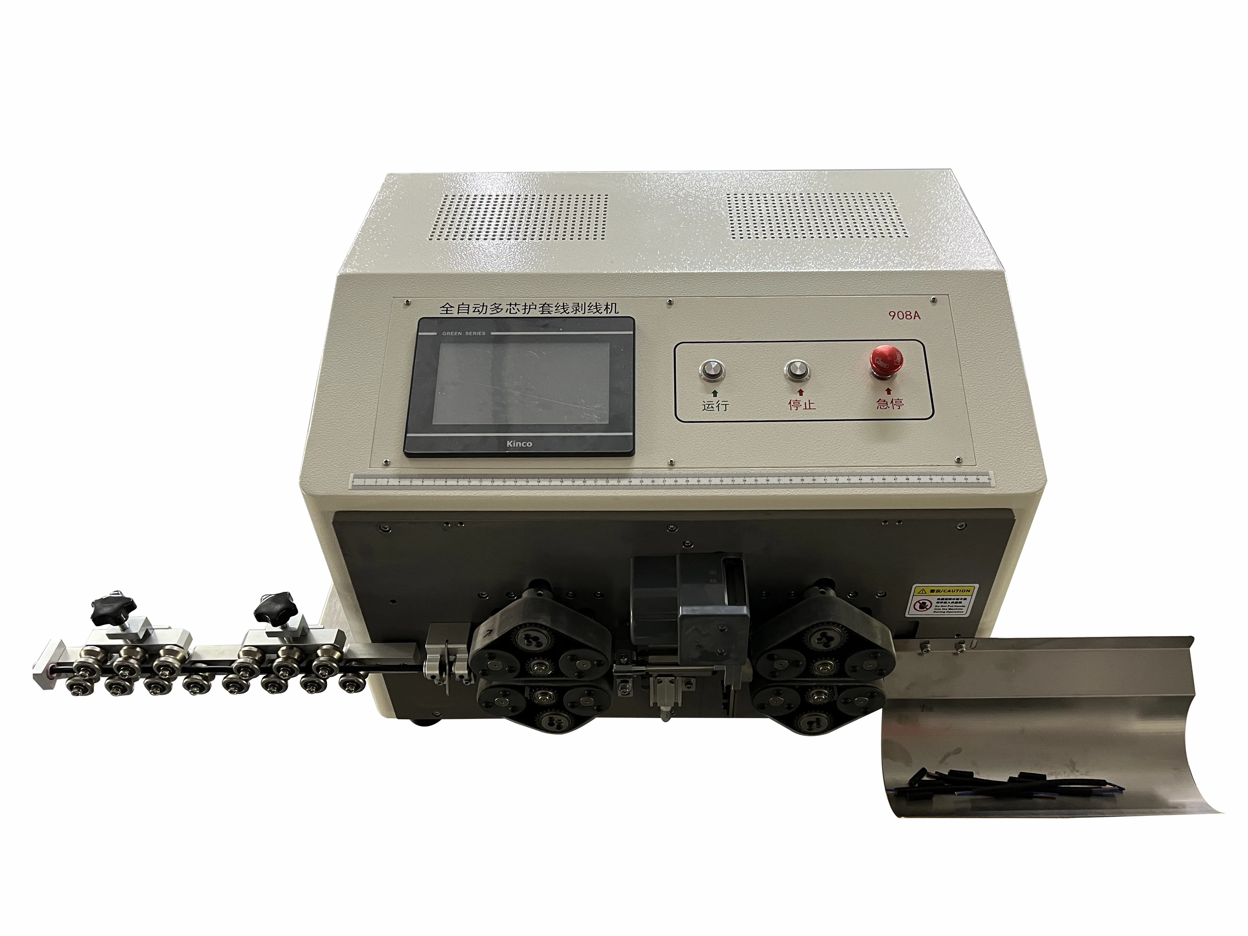 Twx-908 Fully-Automatic Electric Cable Metering Cutting & Stripping Machine For 3-10mm Diameter 2-8 Core Wires