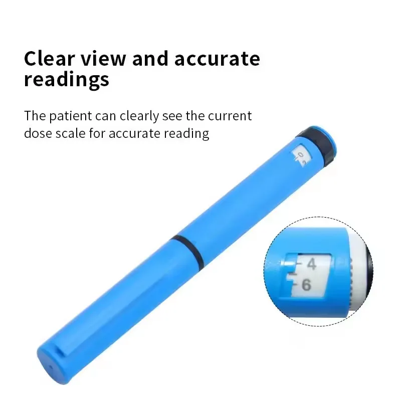 Precision 60U Peptide Pen Colorful Reusable Weight Loss Injection Pen Set 3ml Cartridge 31G 6mm Needle Home Care