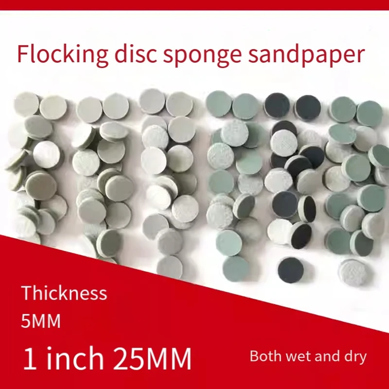 

10PCS 1"25mm 2"50mm-6"150mm Flocking Disc Sandpaper Mirror Grinding And Polishing Sandpaper 300 to 3000 Grit