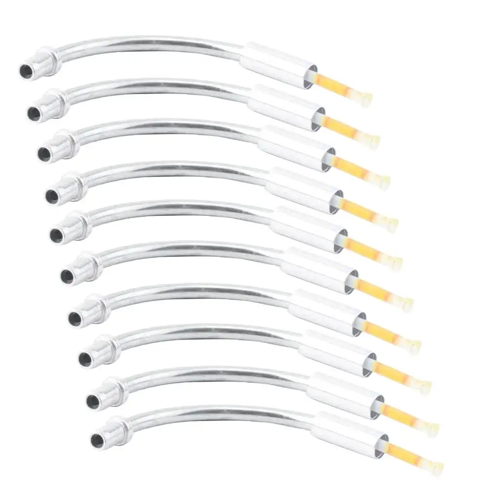 10pcs Steel Alloy Cable Noodle Pipes Hose Guide with PE Liner 90/ Bent