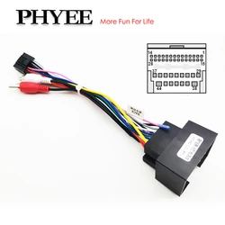 Adaptador de arnés de cableado de Radio de 44 Pines, Conector de Audio auxiliar de 16 Pines, Cable Android de coche para Chevrolet Spark Volt Aveo