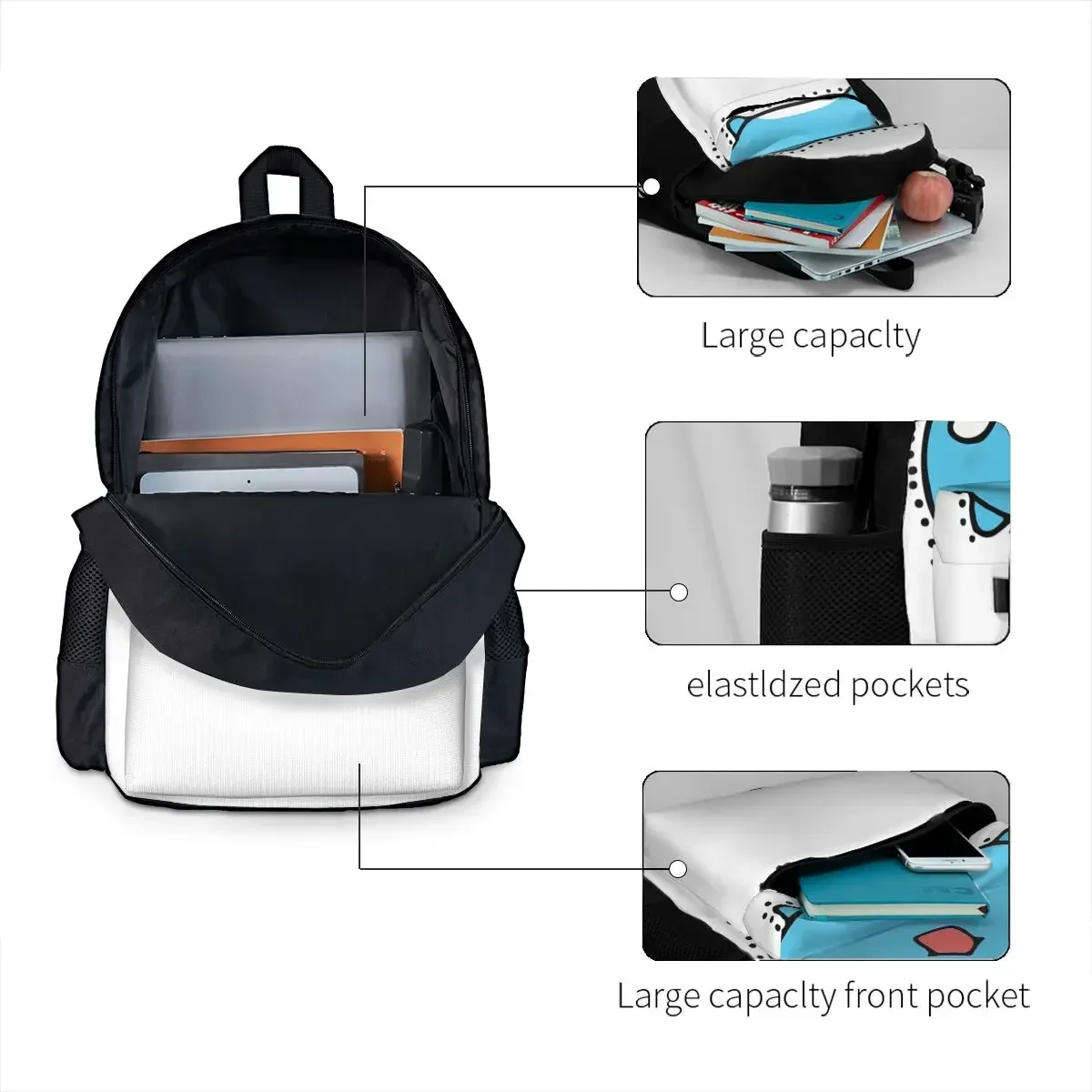 Comic Cat Bugcat Capoo Bug Cat Backpacks Boys Girls Bookbag Children School Bags Cartoon Kids Travel Rucksack Shoulder Bag