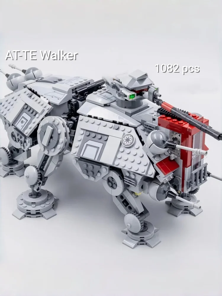 2026 Neu 1082-teiliger MOC AT-TE Taktischer Walker Baustein-Set Mechanisches Montagemodell Kreatives Heim-Dekor Festtagsgeschenke