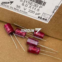 20PCS ELNA RA3 16V 25V 35V 50V 100V 22UF 47UF 100UF 220UF 330UF 470UF 1000UF 85% Purple Red Robe Audio Electrolytic Capacitor