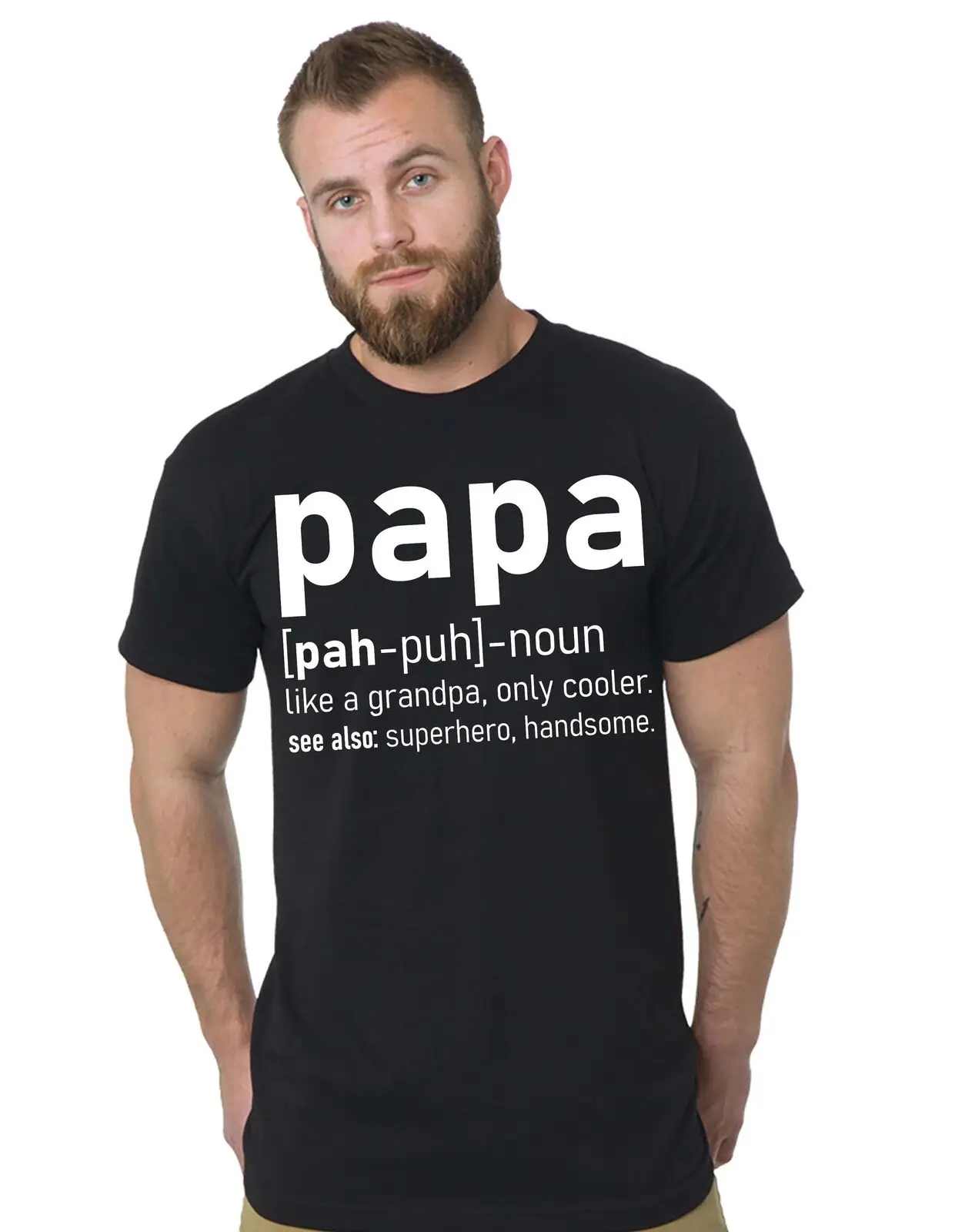 Men's Papa definition T-shirt Grandpa Tee shirt Grandfather gift Papa tee shirt