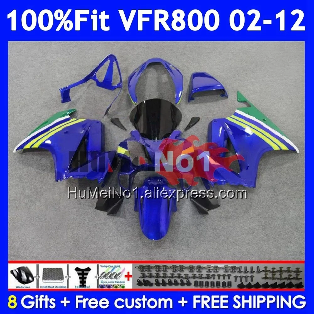 Interceptor For HONDA VFR800 VFR 800RR Movistar Blue 800 RR 02 03 04 05 06 07 53No.72 VFR800RR 2008 2009 2010 2011 2012 Fairings