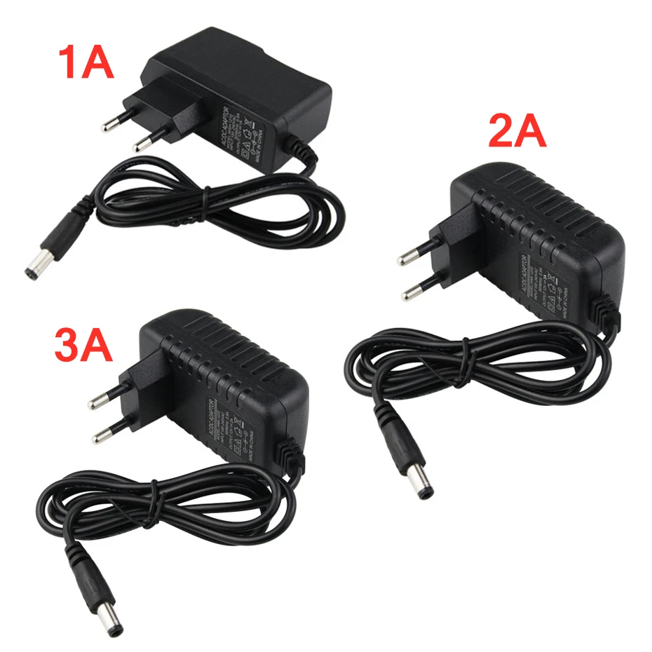 Universal 1A To 10A Power Supply Adapter For DC 12V DC24V AC110-240V Led Strip Light AU/EU/UK/US Plug Led Transformer