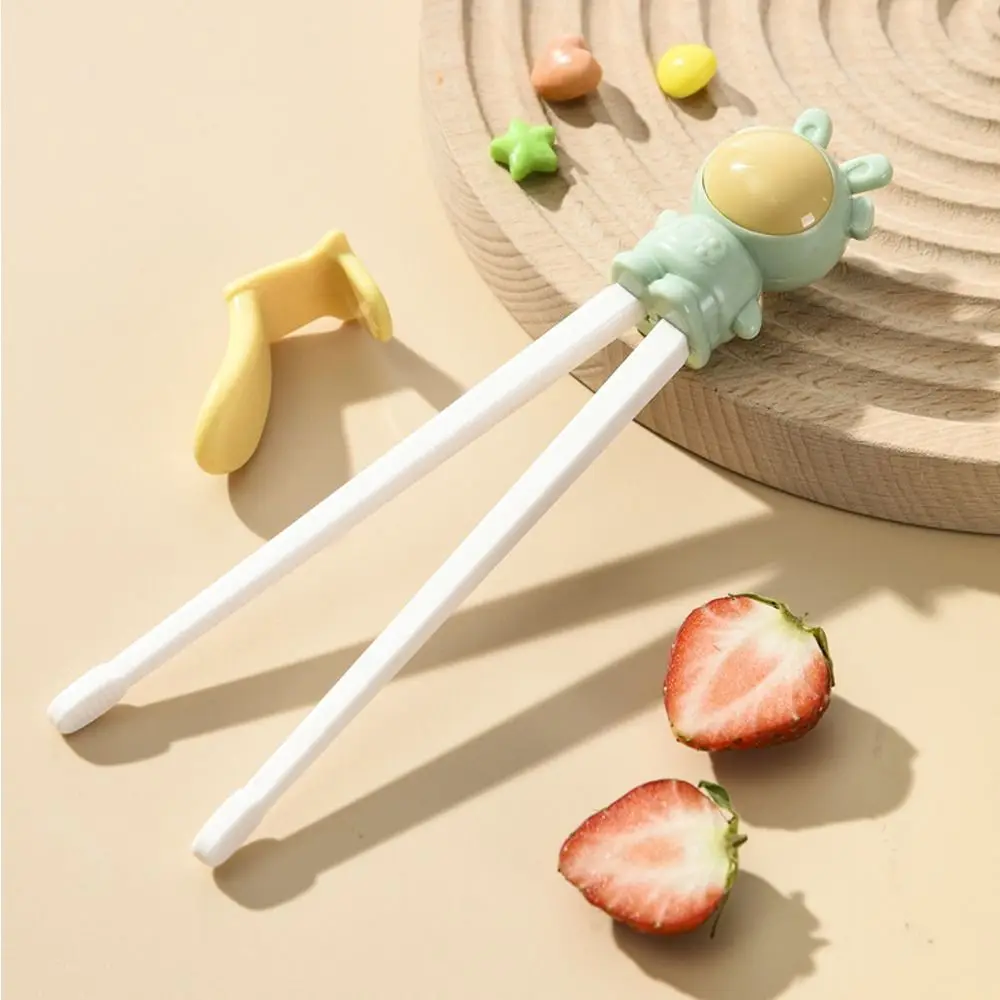 Anti-slip Cartoon Cute Utensil Rabbit Kids Learning Chopsticks Baby Practice Helper Children Tableware Eating Training Tools