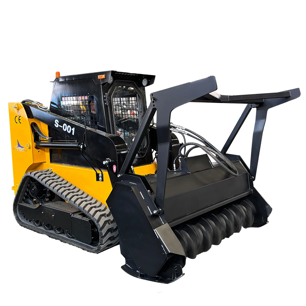 EPA Skid Steer 1050kg 1200kg Diesel Forestry Machinery Track Skid Steer Mini Skid Steer With Mulcher