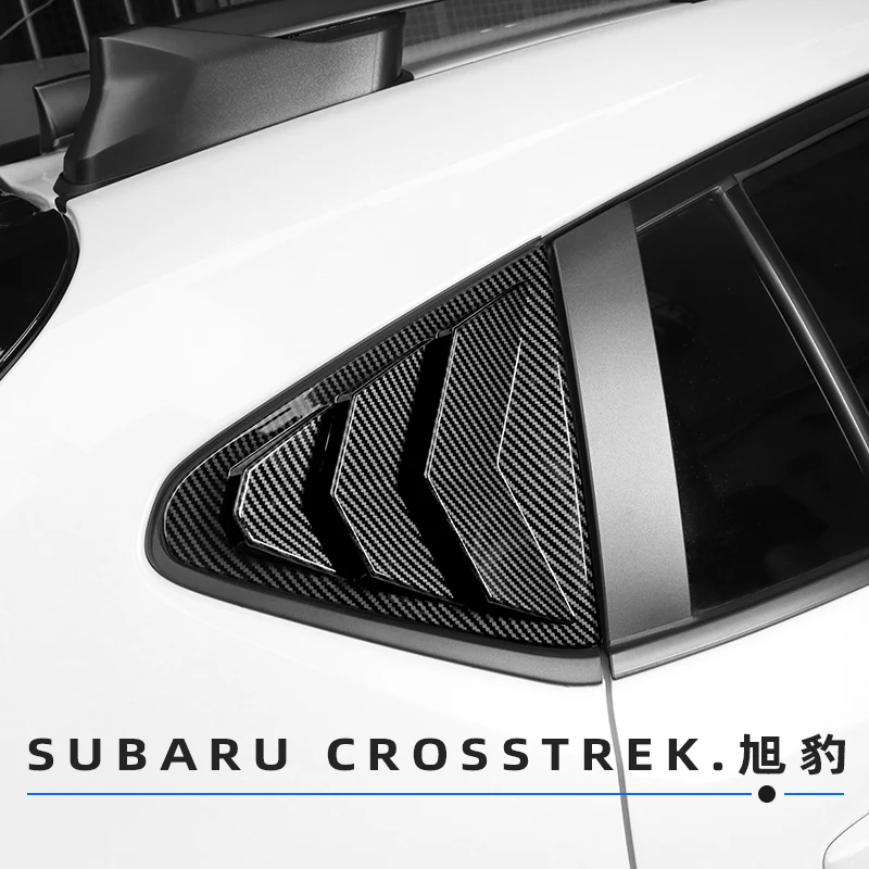 For Subaru Crosstrek 2024 ABS Rear Triangular Window Decorative Patch Trim Strip