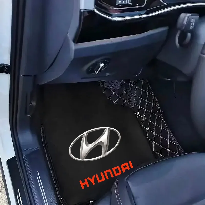 

Car Floor Mat,Front & Rear Automotive Carpet Floor Mats For Hyundai Kona Tucson I10 I20 I30 I40 Getz IX35 Venue Veloster Accent