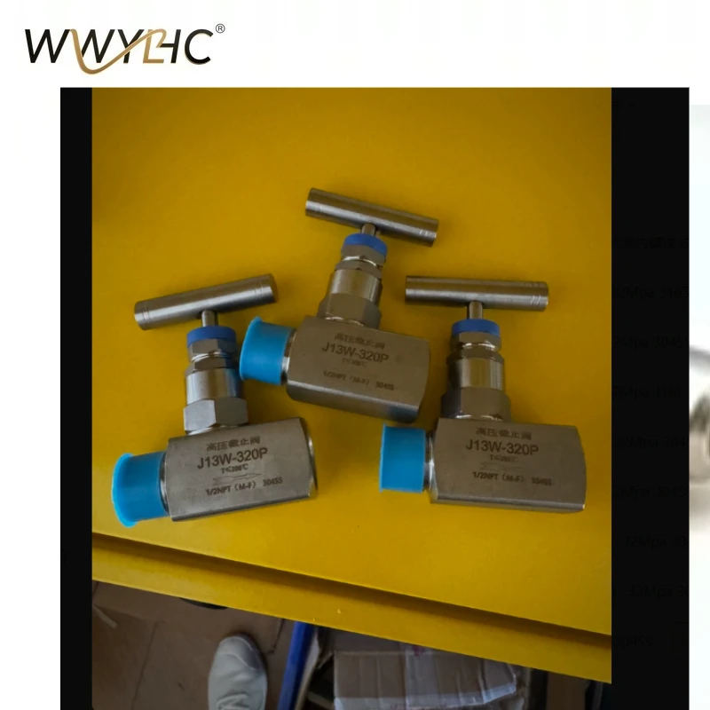 Suitable for J13W-320P Stainless Steel Internal and External Thread Needle Type Globe Valve 304 Internal and External Wires