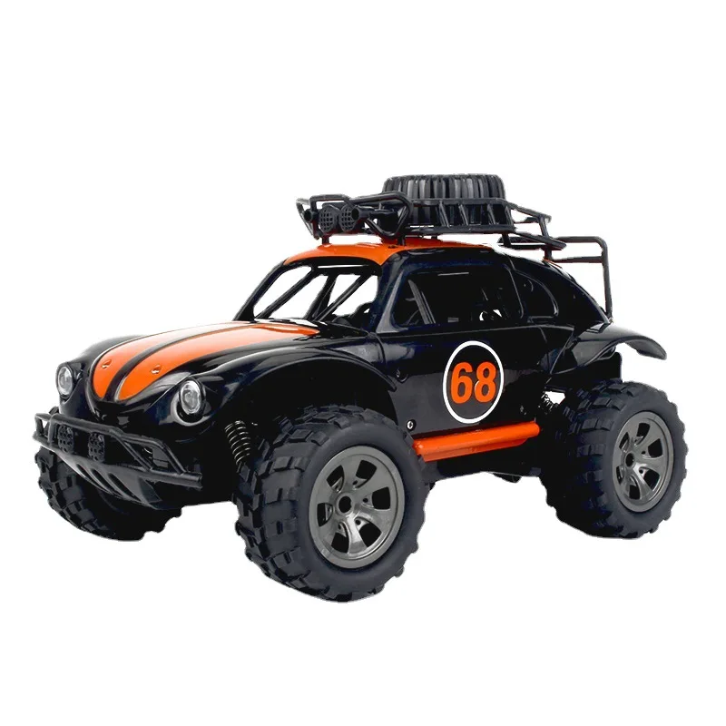 Nieuwe 1:18 Kever Stijl 2.4g Rc Auto Hoge Snelheid Off-Road Buggy Led Verlichting Echte Elektrische Mini Rc Crawler Speelgoed Voor Kinderen Gift