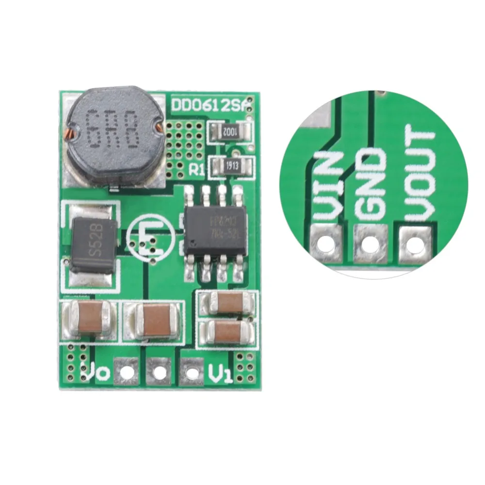 

DD0612SA-12V Converter Module Step Up Voltage 3V 3.3V 3.7V 5V To 12V DC-DC Step Up Converter Module DC-DC 12V Output