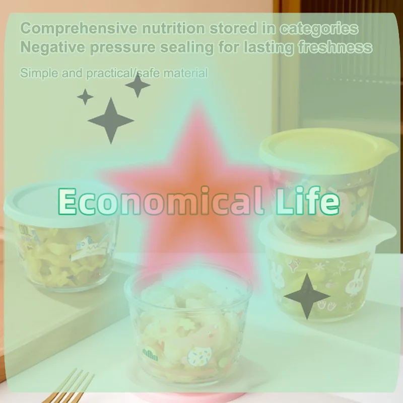 Food Storage Glass Round - [MOA]Yuvarlak Gıda Saklama Kabı Cam Turşu