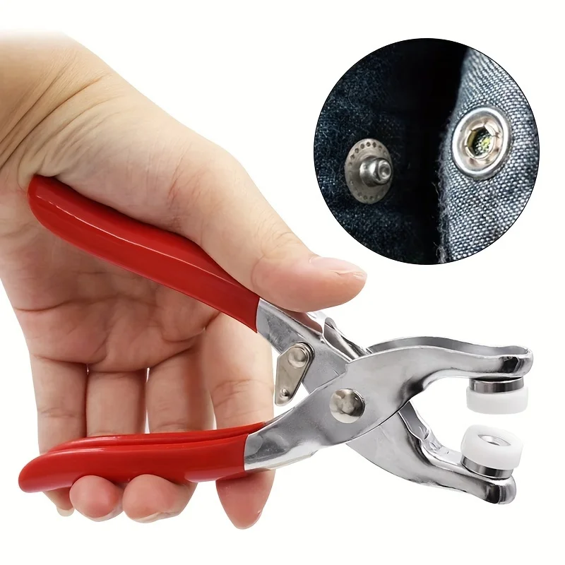 Picture 3: 100pcs Metal Sewing Buttons And 1pc Snap Fastener Pliers Set - Easy DIY Clothes Buckle Installation
