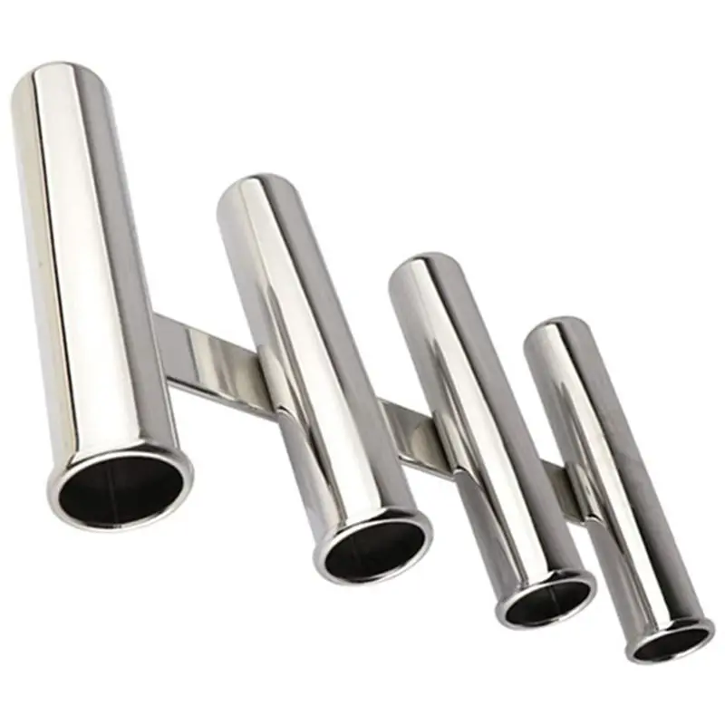 

ABPF 4 Tube Boat Fishing Rod Holder Stainless Steel Fishing Rack Rack for Sea Boat Yacht Fishing Tackle Holder