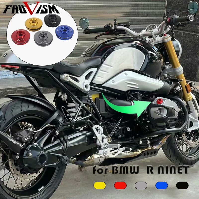 

Motorcycle Engine Oil Filter Cover Oil Plug Cap For BMW R NINE T R NINET Pure Racer Scrambler Urban G S CNC Aluminum M34*1.5