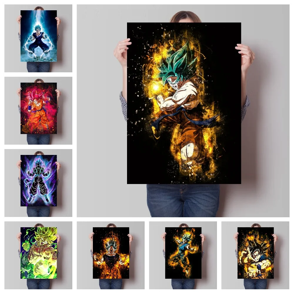 

Japanese Classic Anime Canvas Prints Poster Dragon Ball Goku Z Figures Home Room Bar Wall Decor Art ForBedroom DecorPainting